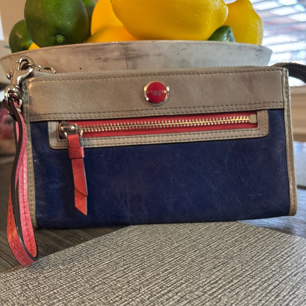 COACH Color block “RARE” wallet/wristlet NWOT